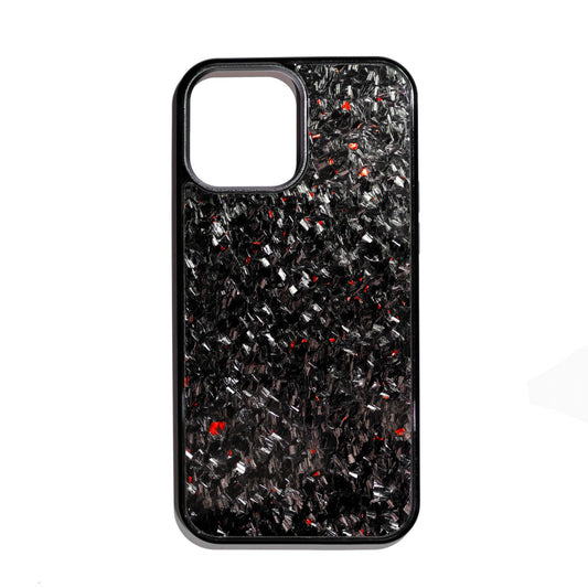 Forged Carbon iPhone Case: Crimson Edge Red